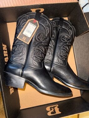 Ariat Black Leather Heeled Boots